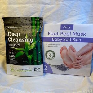 Foot Care Treatments-Foot Peel Mask and Deep Cleansing Foot Pads